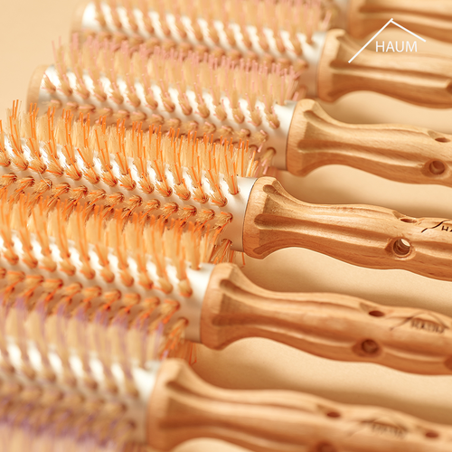 Haum Sole Plate Medium Root Volume Dry Roll Comb Brush