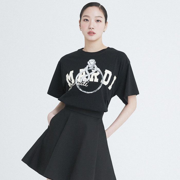 TSHIRT RING WITH ROCK