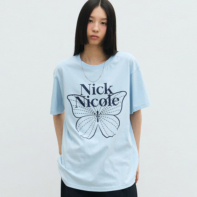 BIG BUTTERFLY SLEEVE TOP