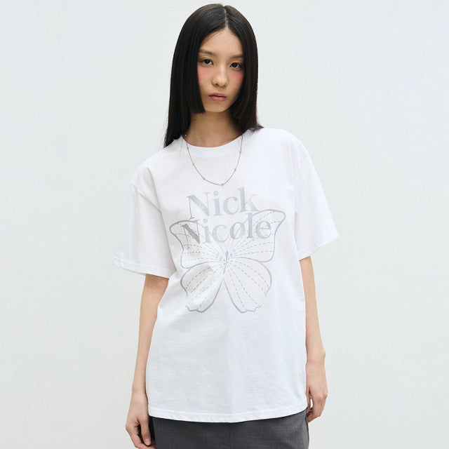 BIG BUTTERFLY SLEEVE TOP