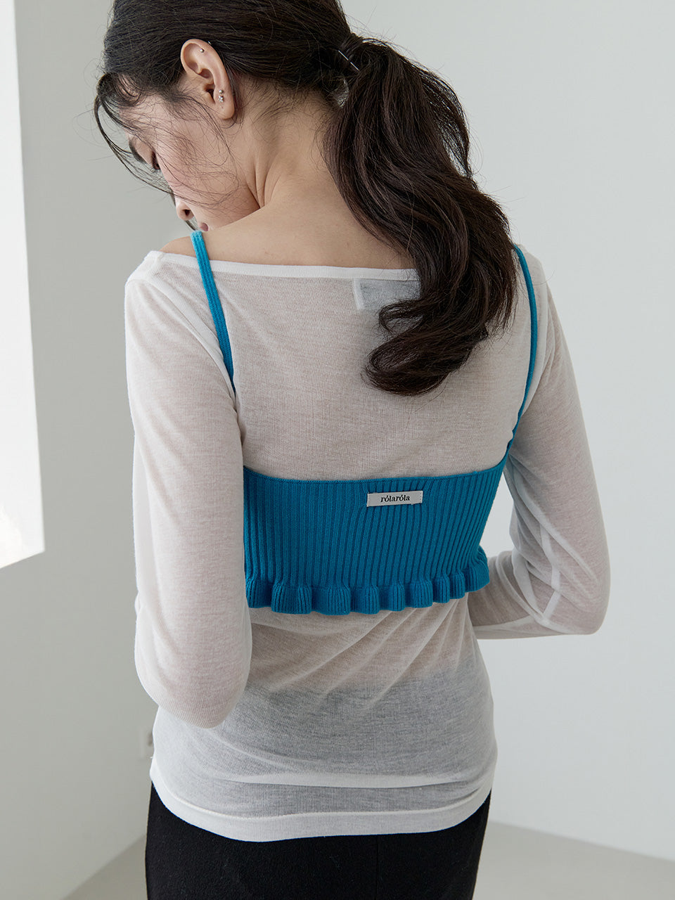 FRILL KNIT BUSTIER