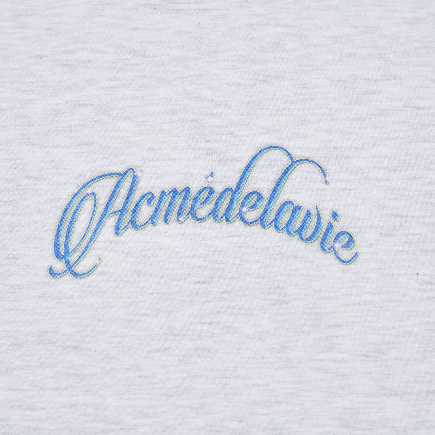 [Acmé de la Vie] ADLV X LISA TWINKLE SCRIPT LOGO BASIC SHORT SLEEVE T-SHIRT - MELANGE
