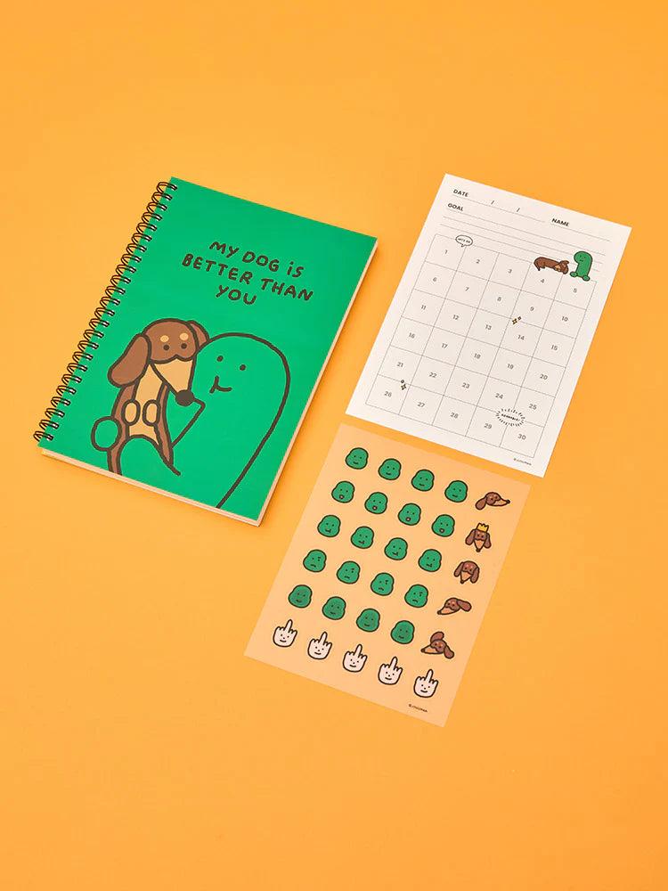 Joguman Throw Away Planner & Goal Accometic Sticker
