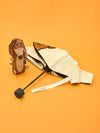 Joguman Woody Throw Away Foldable Umbrella Pouch Set (Ivory)