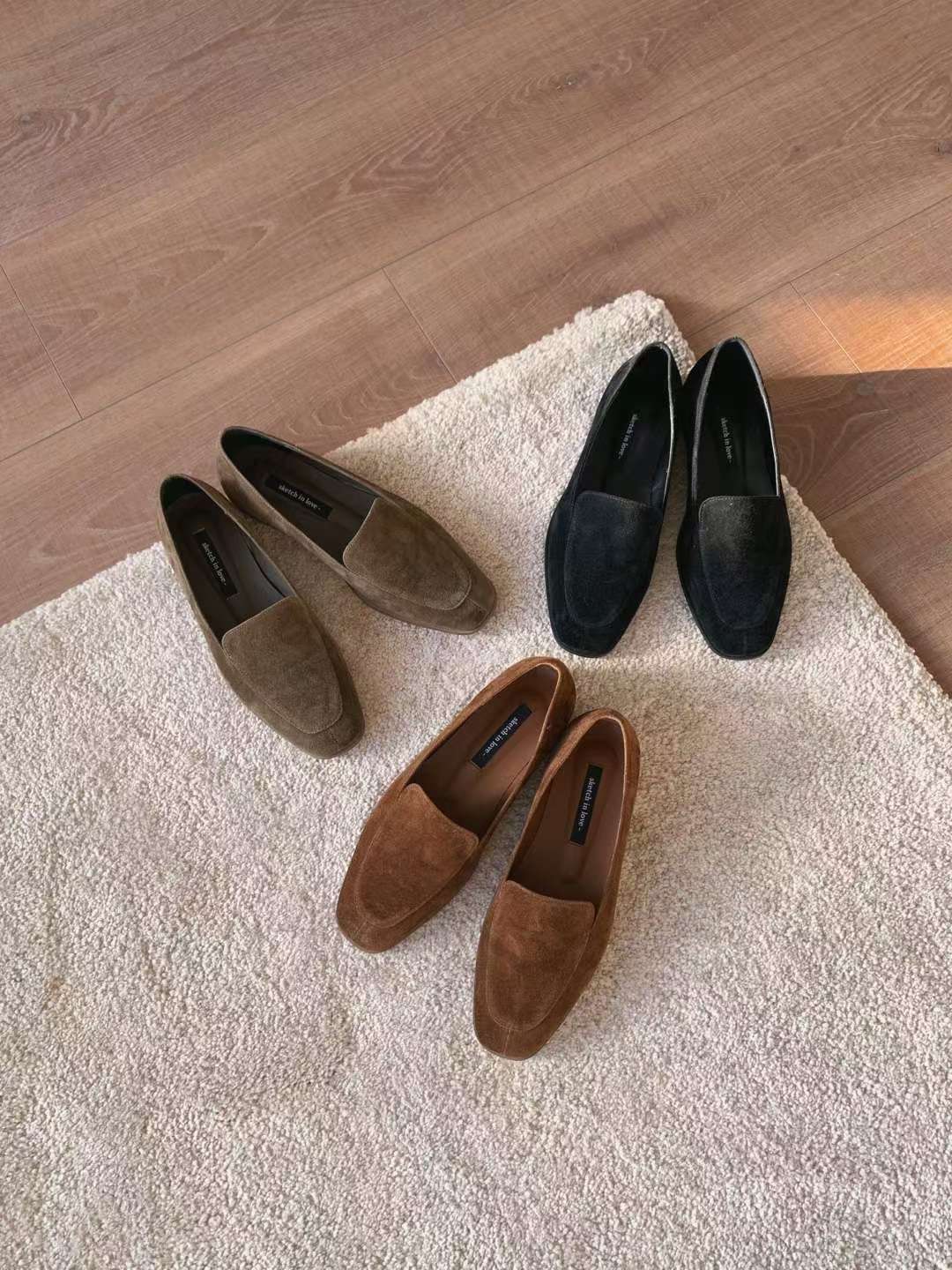 🇰🇷Sketch in love - Classic Suede Loafers