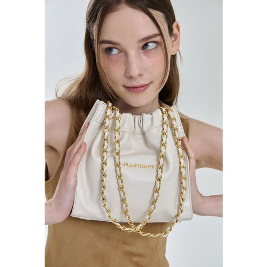 Cocochain] Drawstring Chain Shoulder Bag S – HK Buy Buy Online