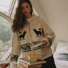 [RRxARTE] ALPACA JACQUARD HOOD ZIP-UP