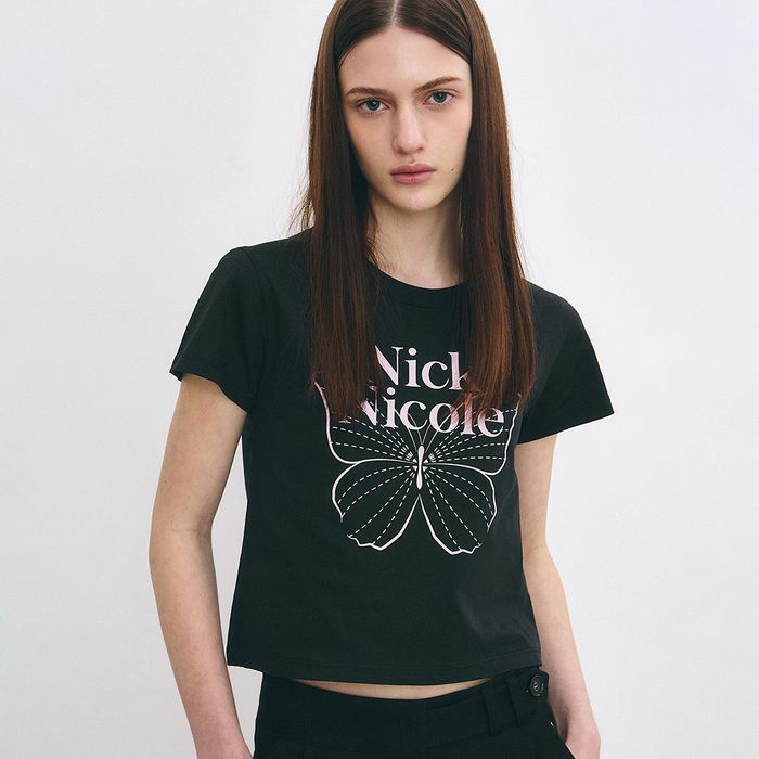 BUTTERFLY SIGNATURE CROP TOP