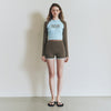 MFG X ARENA W CLASSIC LOGO CROP RASH GUARD SET-UP
