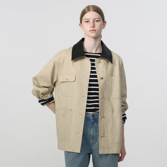 Gold Button Work Jacket