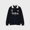 VELOUR COLLAR SWEATSHIRT