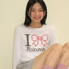 I RIBBON SLIM CROP LONG SLEEVE
