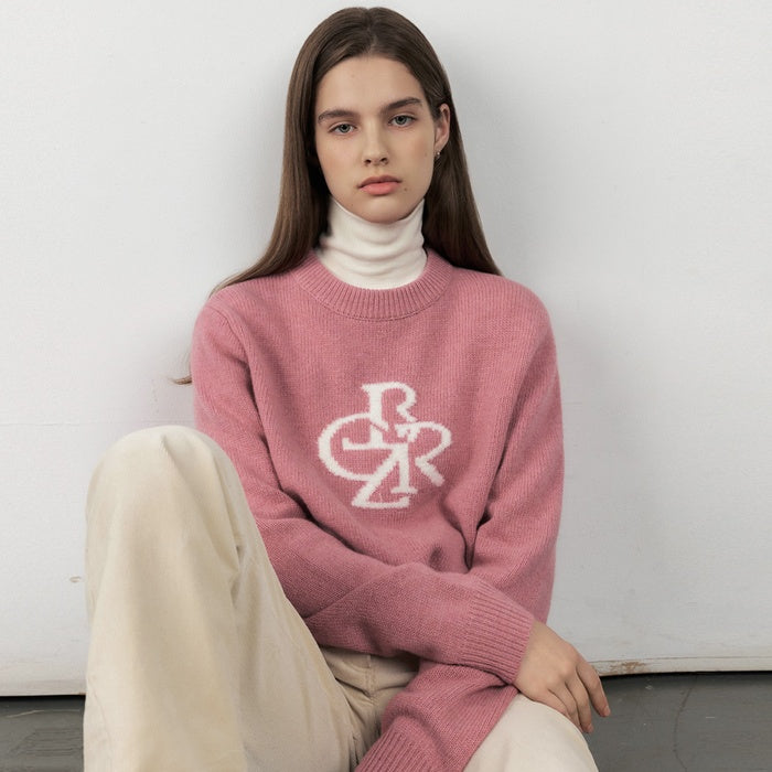 LAMBSWOOL SYMBOL LOGO KNIT