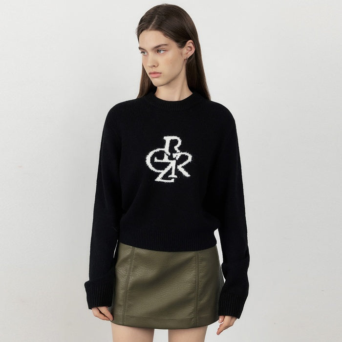 LAMBSWOOL SYMBOL LOGO KNIT