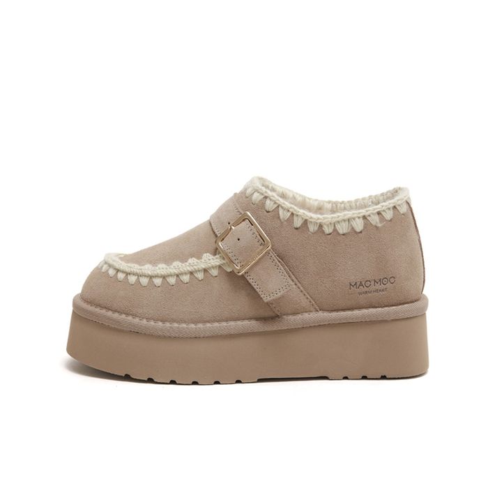 Bbodeuk Platform Winter Loafers 4cm