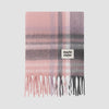 Color Block Check Brush Knit Muffler