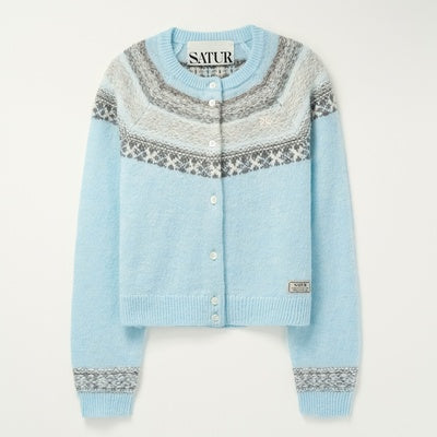 (W) Nordic Reverse Knit Cardigan