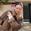 Crack Faux Leather Shearing Jacket