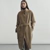 Cashmere Wool Handmade High Neck Long Coat