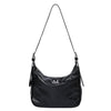 POT DOUBLE WRINKLE LEATHER SHOULDER BAG