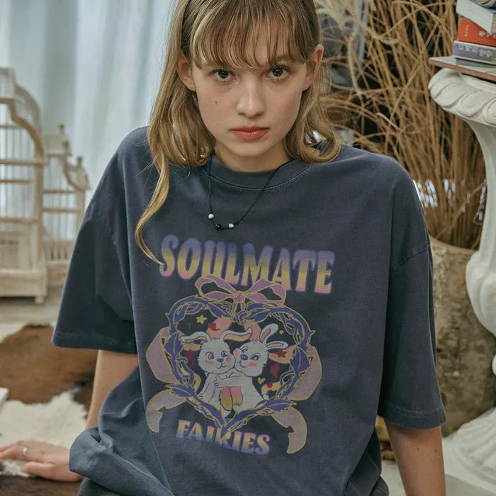 【CPGN STUDIO】25SS★ SoulMate Pigment Short Sleeve Tee Soulmate Pigment Short Sleeve T-Shirt – HK Buy Buy Online