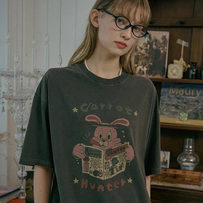 Carrot Hoppy Pigment Short Sleeve T-Shirt