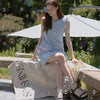 Harper Shirring Ribbon Dress
