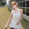 Ridin Pumpkin Smocked Banding Blouse (Strap Set)