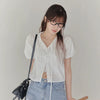 Peral Puff Button Blouse