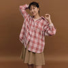 Oversized Flannel Check Shirts