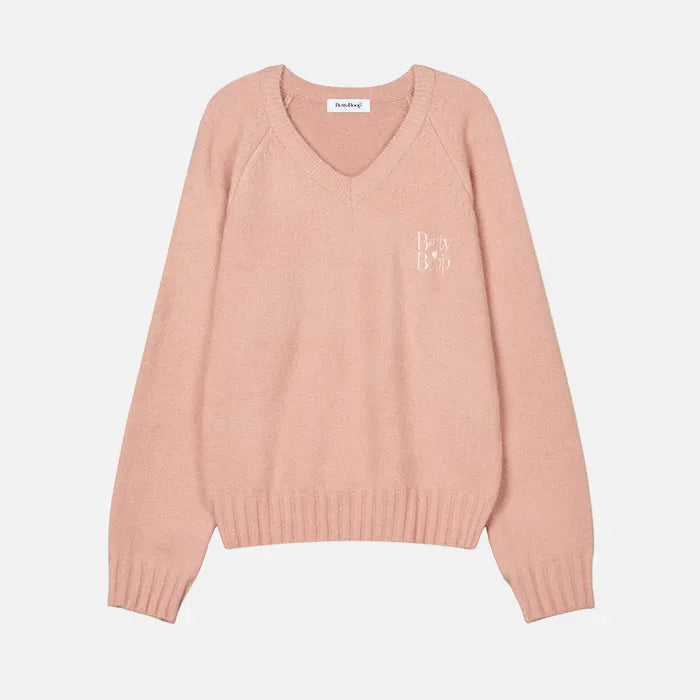 Betty Boop Overfit V-Neck Knit