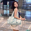 Glossy Shoulder Duffel Bag