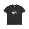 [Acmé de la Vie]ADLV X LISA A LOGO MONOGRAM EMBOSSING EMBROIDERY SHORT SLEEVE T-SHIRT - CHARCOAL