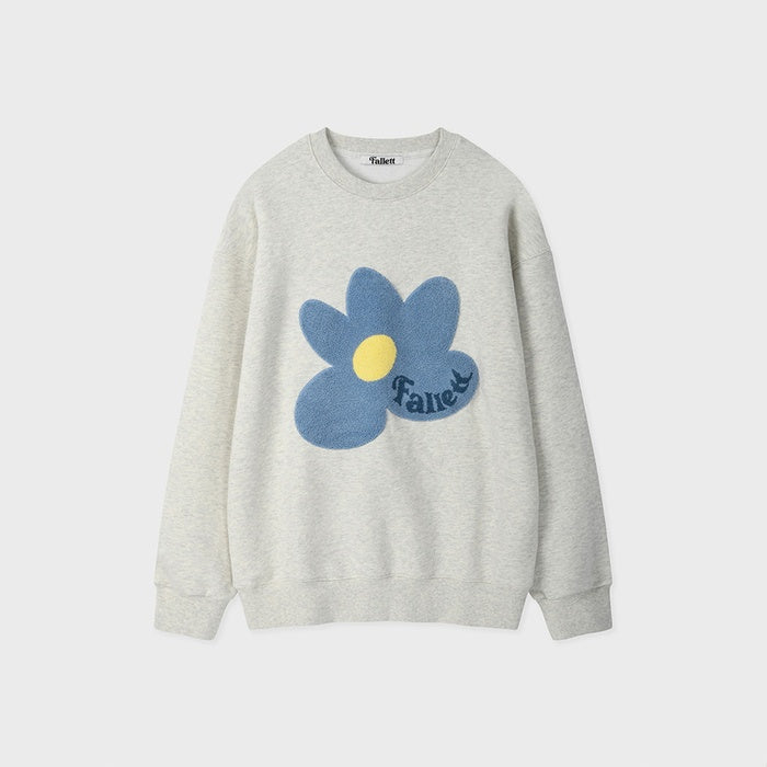 BOUCLE FLOWER SWEATSHIRT