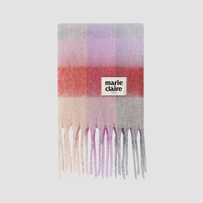 Mini Cotton Candy Check Muffler