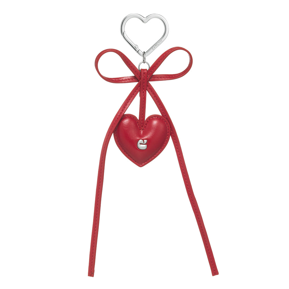 Heart And Ribbon Charm
