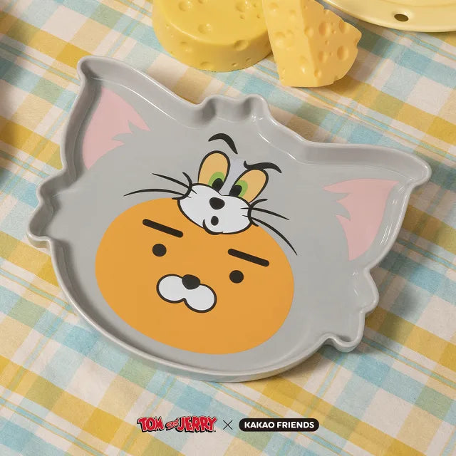 (Tom and Jerry x Kakao Friends)Ryan & Choonsik Plate