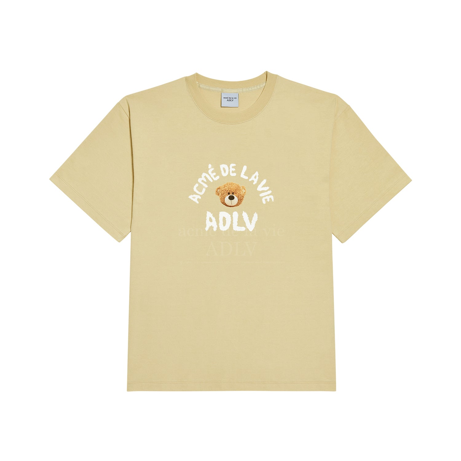 [Acmé de la Vie] TEDDY BEAR (BEAR DOLL) SHORT SLEEVE T-SHIRT - BEIGE