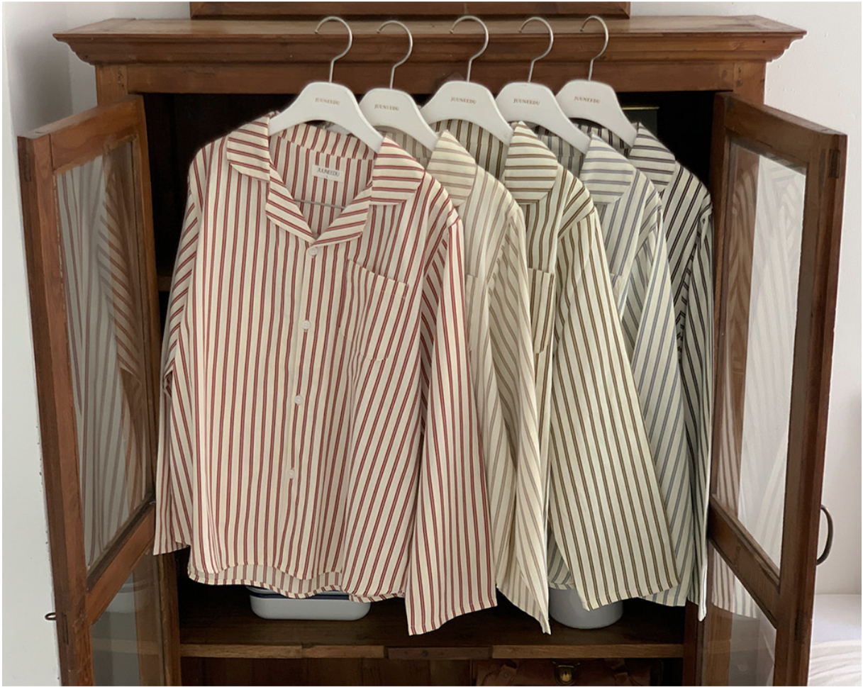J'eu Hey Striped Pajama Set 條紋長袖睡衣套裝