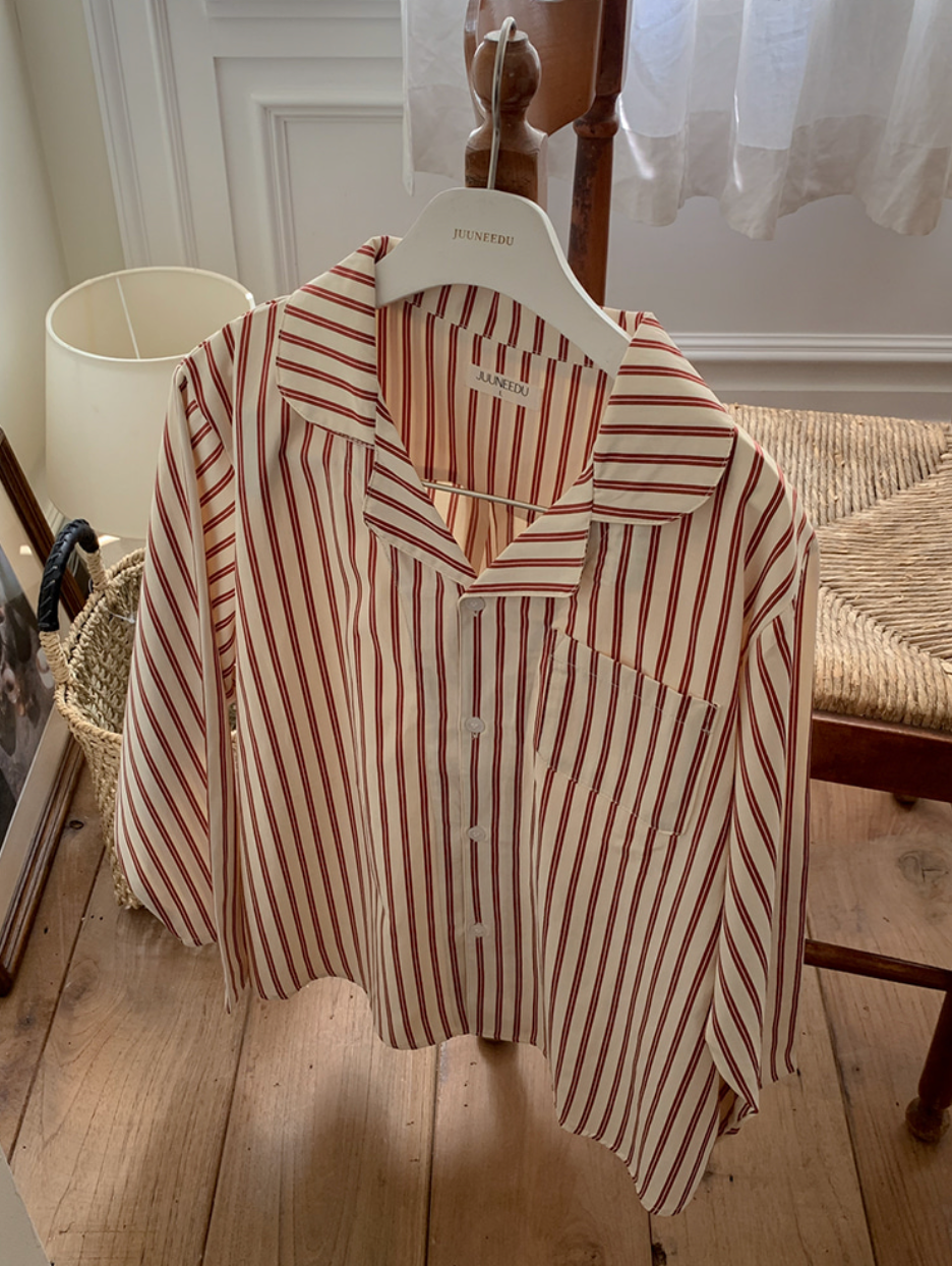 J'eu Hey Striped Pajama Set 條紋長袖睡衣套裝