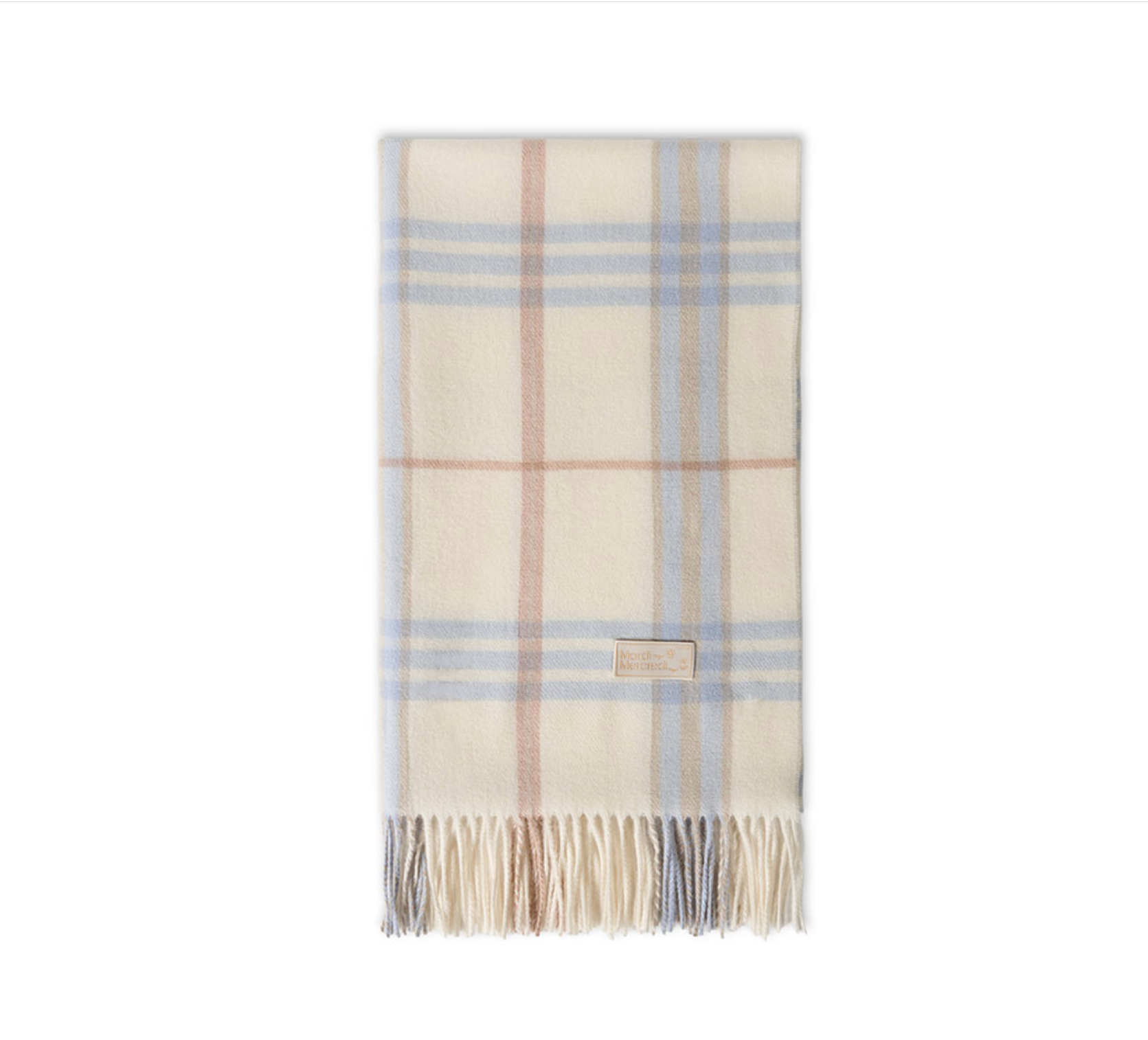 MARDI MERCREDI WOOL MUFFLER CHECK