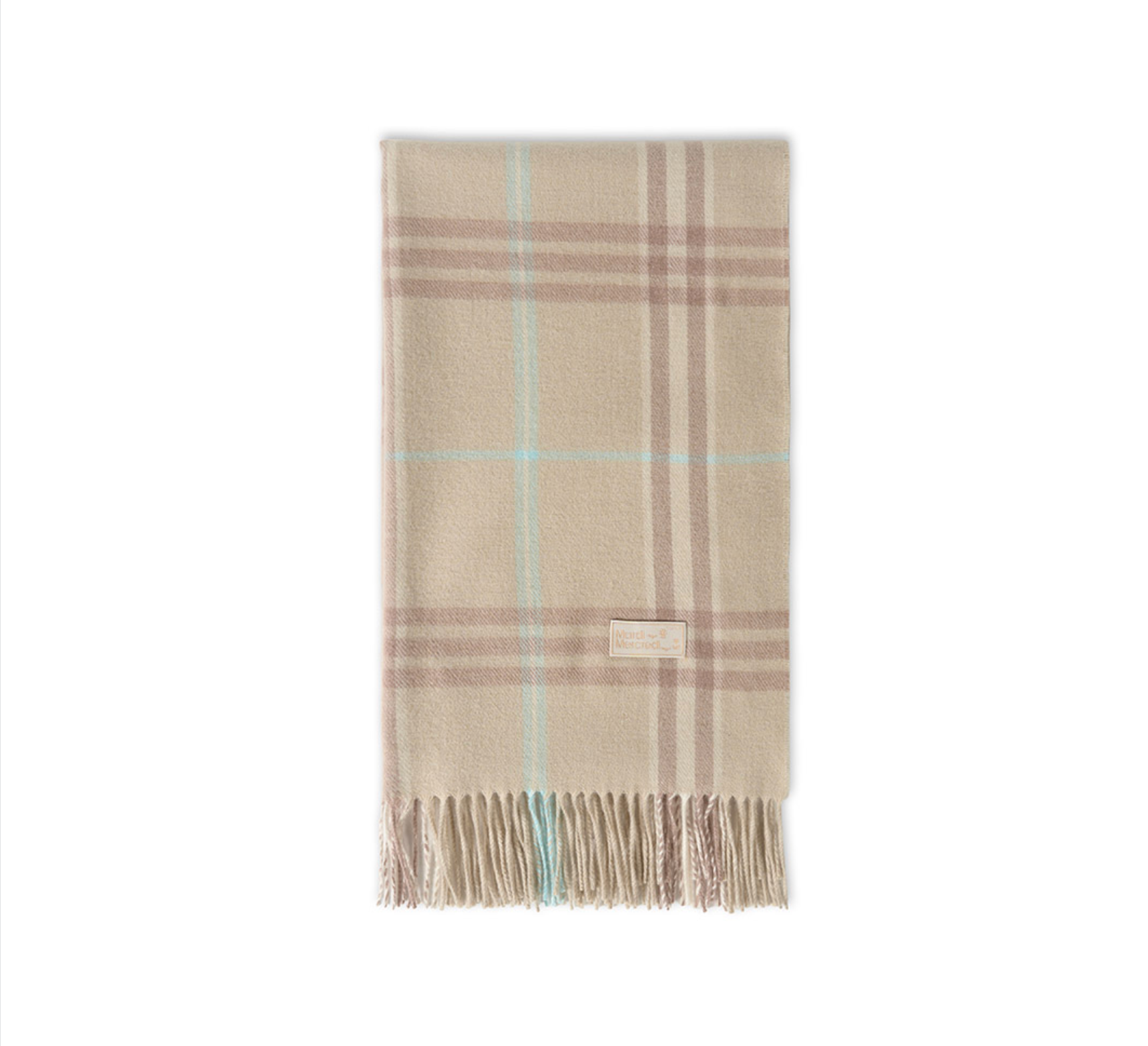 MARDI MERCREDI WOOL MUFFLER CHECK