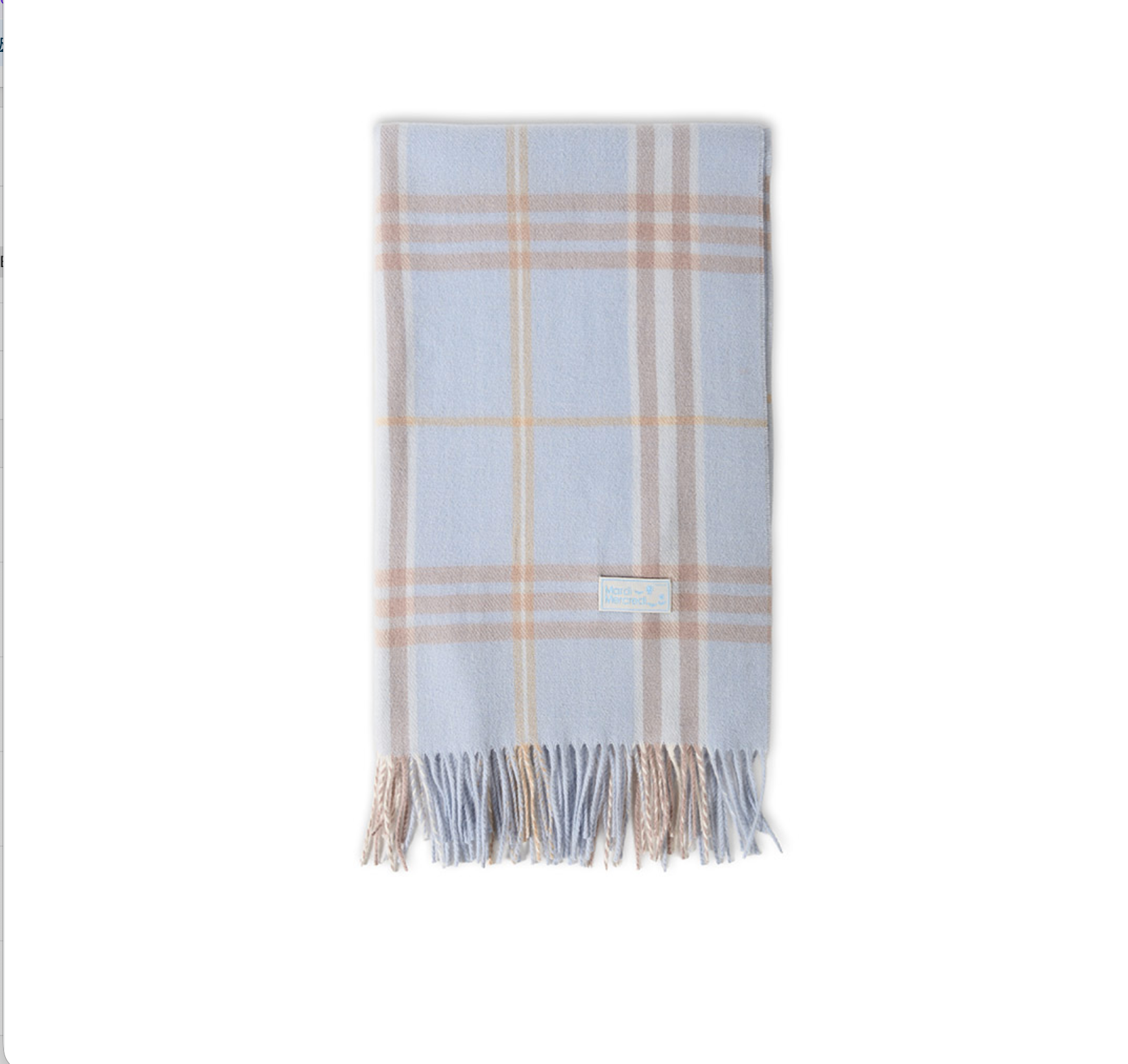 MARDI MERCREDI WOOL MUFFLER CHECK
