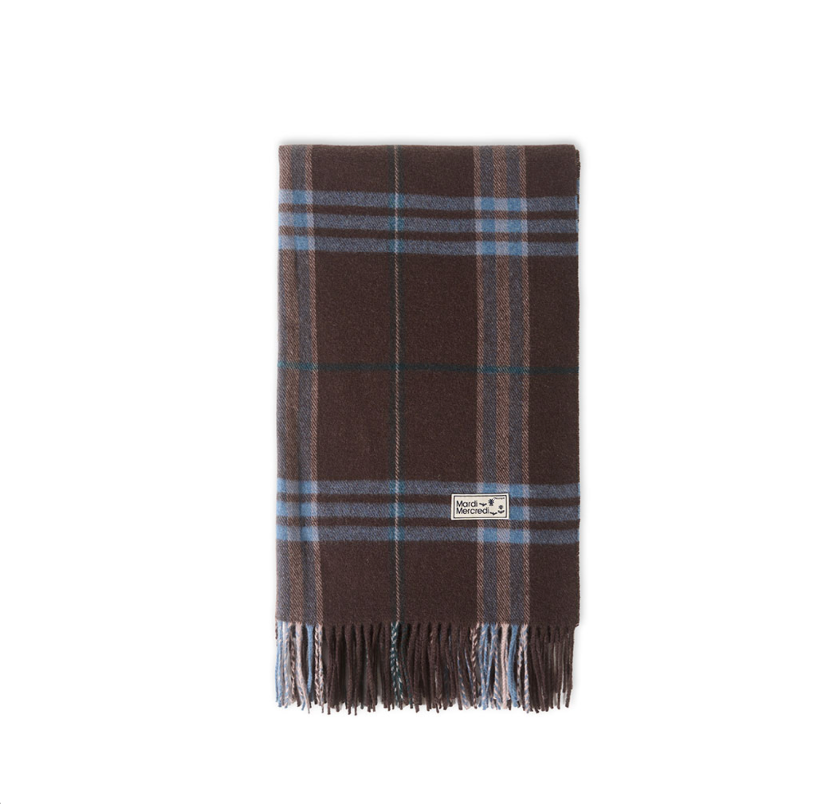 MARDI MERCREDI WOOL MUFFLER CHECK