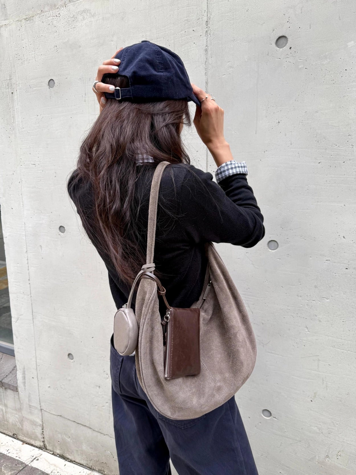 ♥︎bucks&leather♥︎25FW 真皮單肩餃子包 (大號)