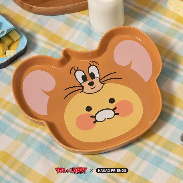 (Tom and Jerry x Kakao Friends) Ryan & Choonsik Plate