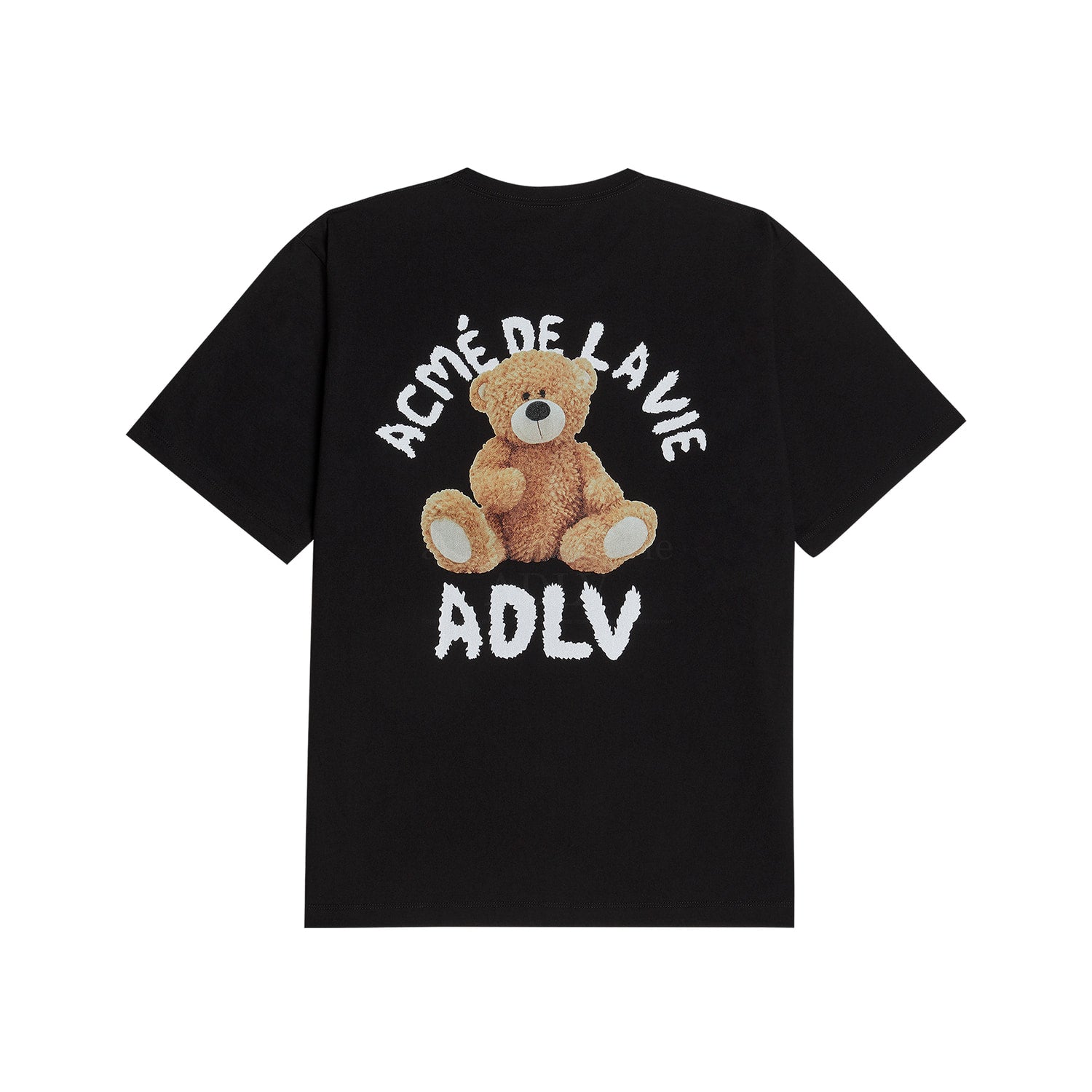 [Acmé de la Vie] TEDDY BEAR (BEAR DOLL) SHORT SLEEVE T-SHIRT - BLACK