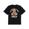 [Acmé de la Vie] TEDDY BEAR (BEAR DOLL) SHORT SLEEVE T-SHIRT - BLACK