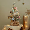 Snowflake White Tree Mini Tree Ornament Warm Light Bulb Full Set