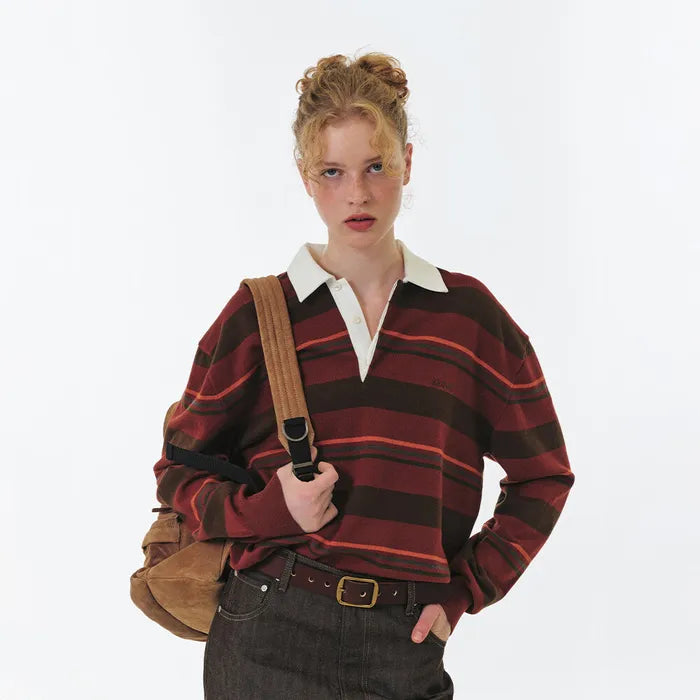 MIA STRIPE COLLAR KNIT